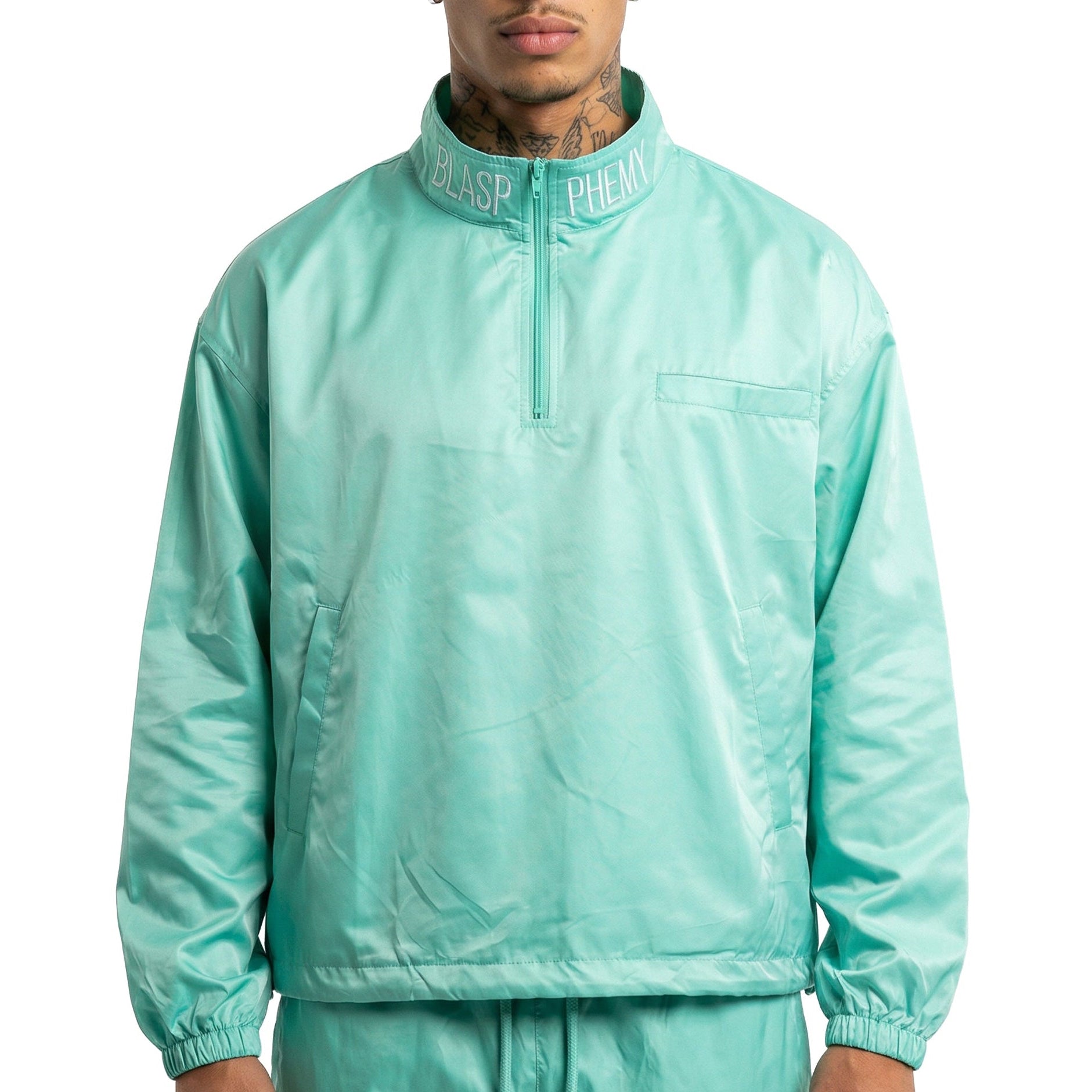 Turquoise Windbreaker Jacket – Blasphemy