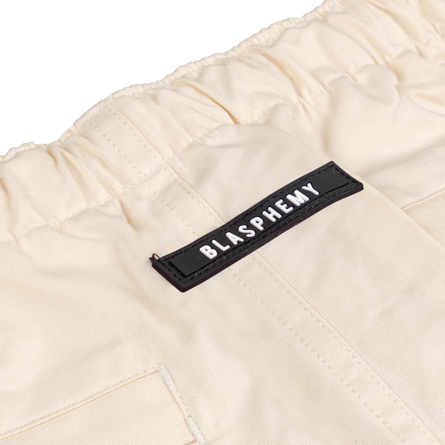 Beige Front Pocket Shorts