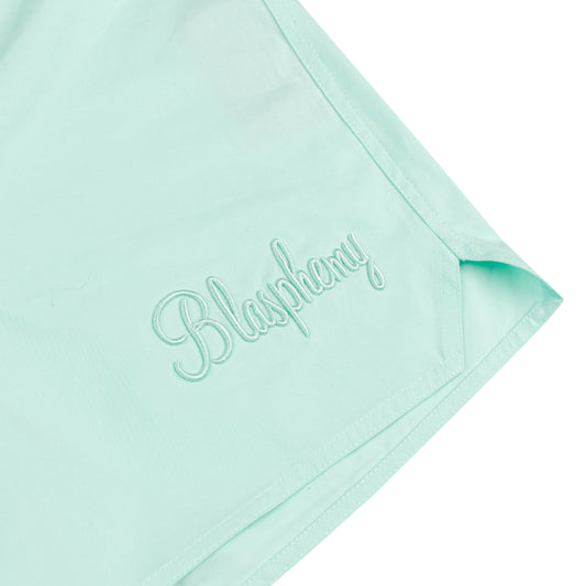 Turquoise Front Pocket Shorts