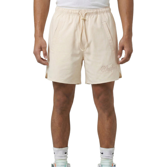 Beige Front Pocket Shorts