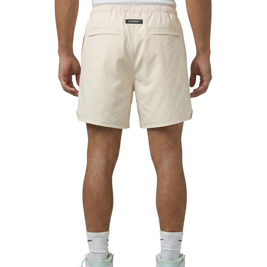 Beige Front Pocket Shorts