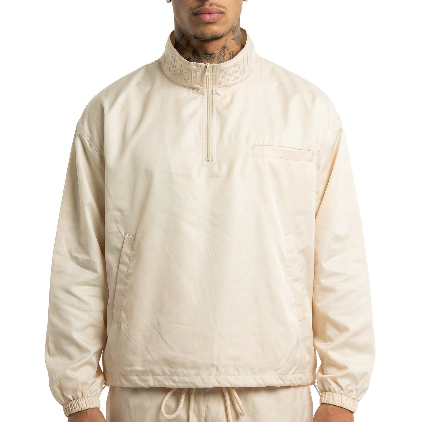Beige Windbreaker Jacket