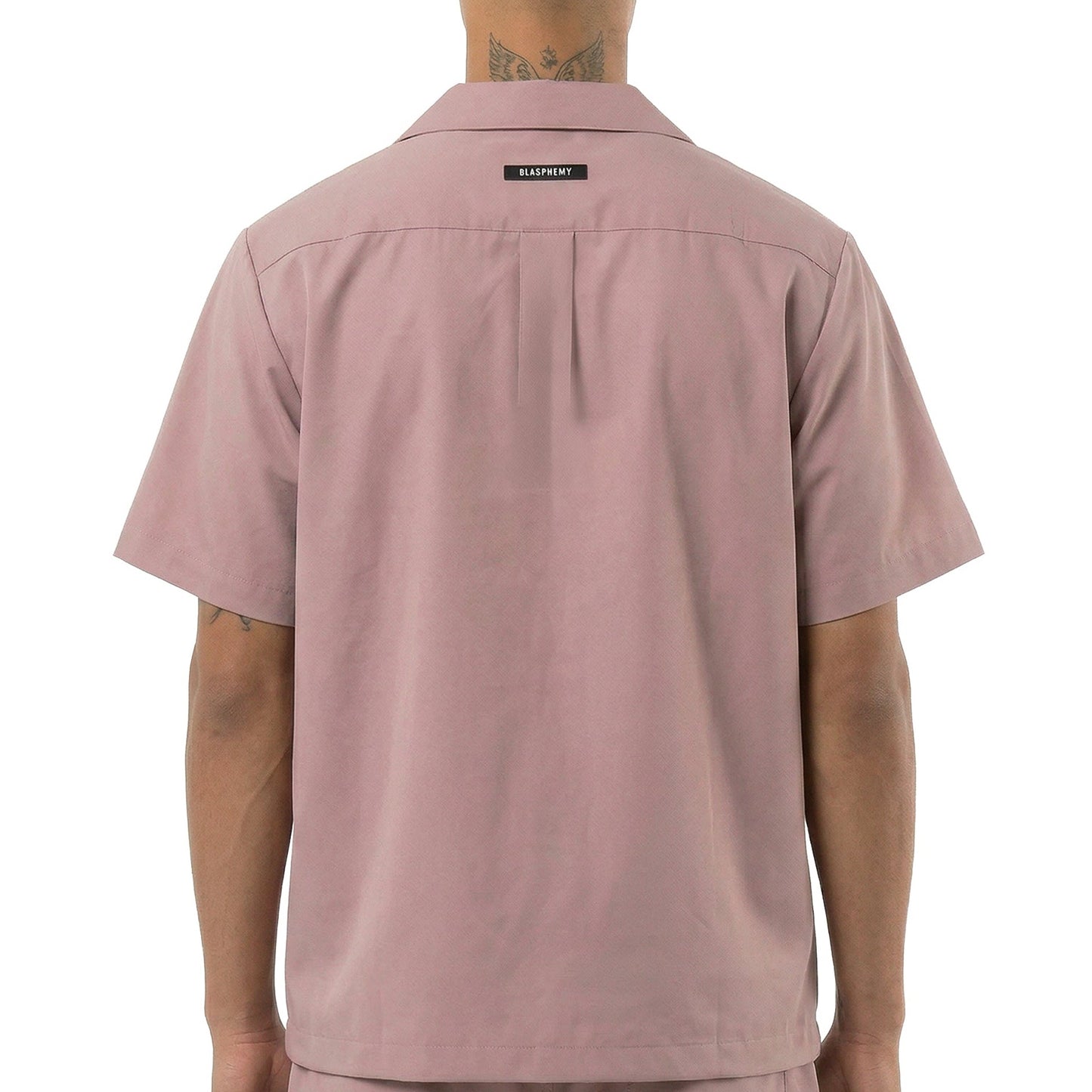 Mauve Short Sleeve Button Down