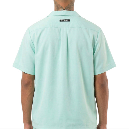 Turquoise Short Sleeve Button Down