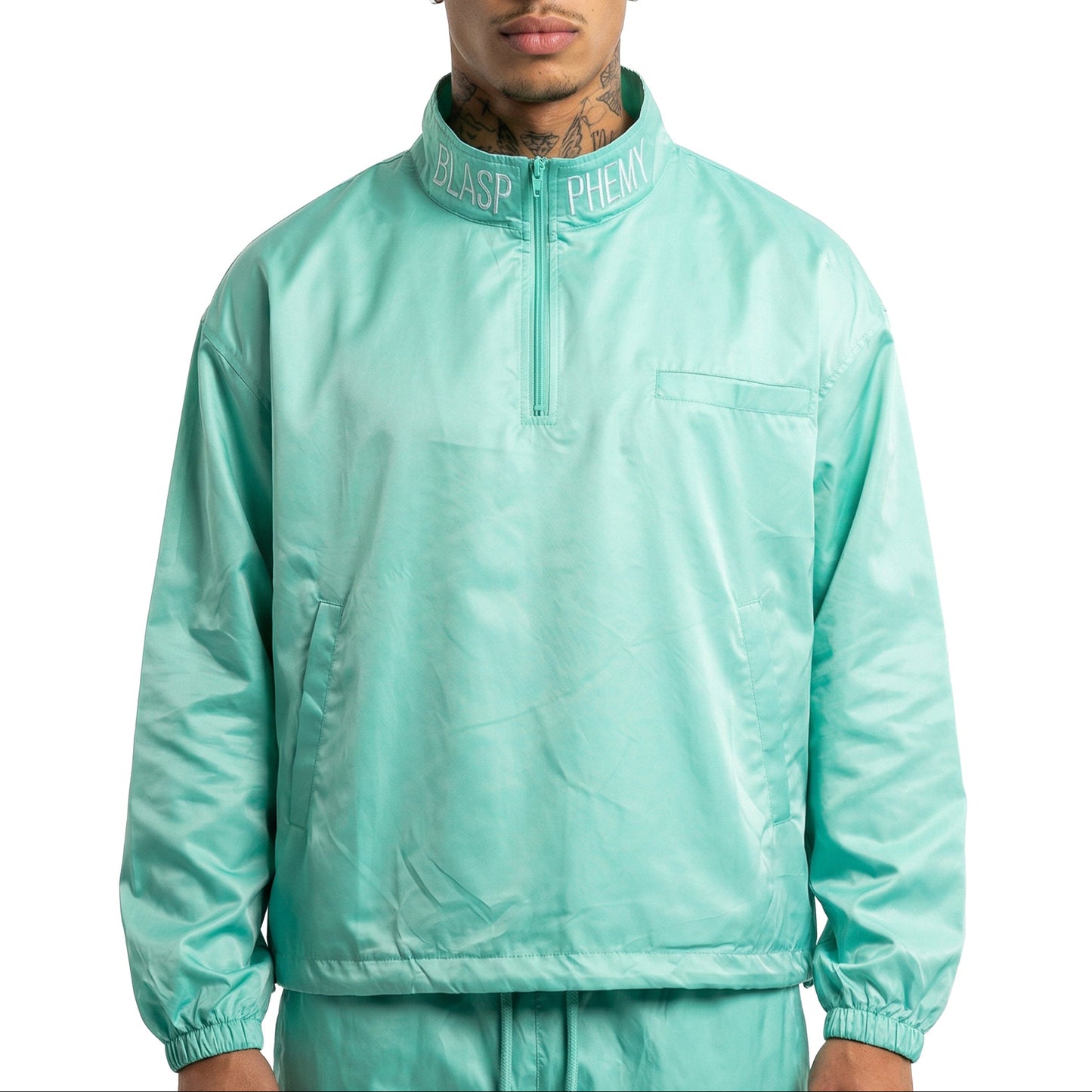 Turquoise Windbreaker Jacket