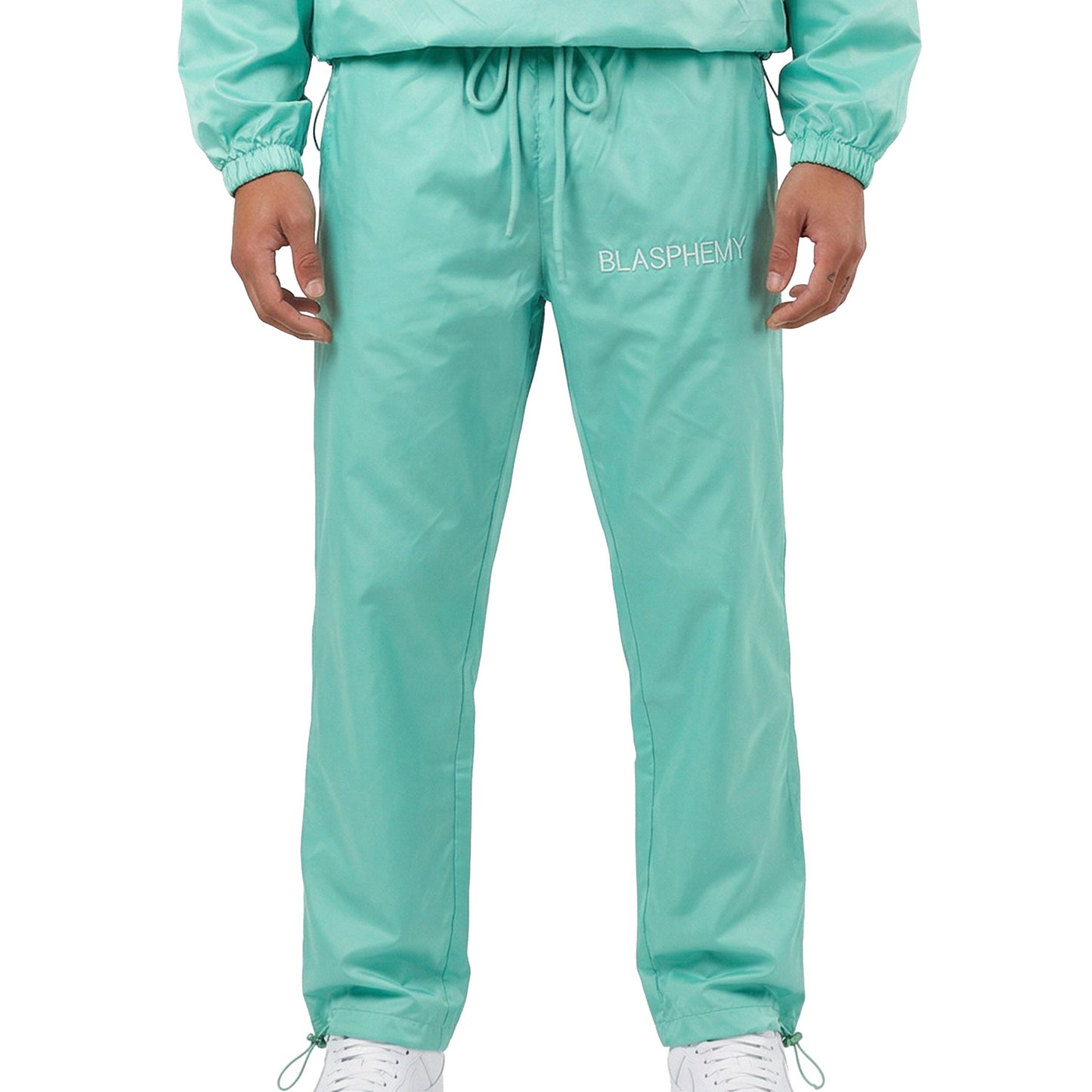 Turquoise Windbreaker Pants