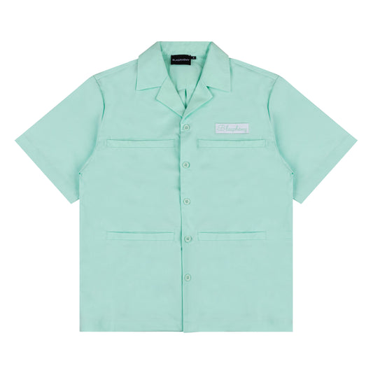 Turquoise Short Sleeve Button Down
